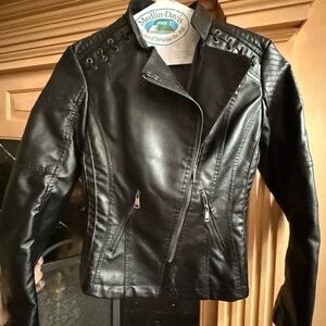 Black Faux Leather Jacket